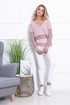 Airy sweater with mesh inserts