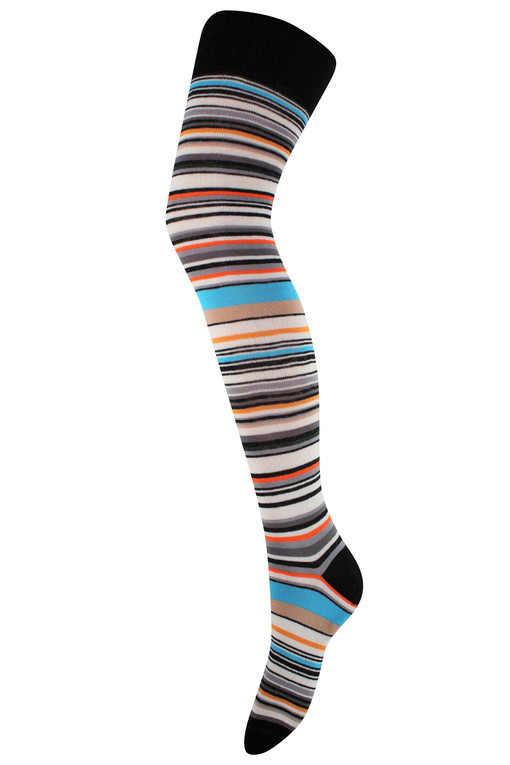 Women's striped stockings