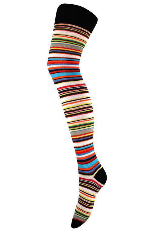 Women's striped stockings
