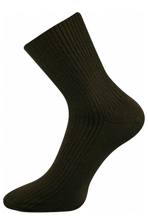 Women's and men's cotton health socks. extra loose, non-stretch hem ribbed knit elastic-free hem non-stretch hem ensures