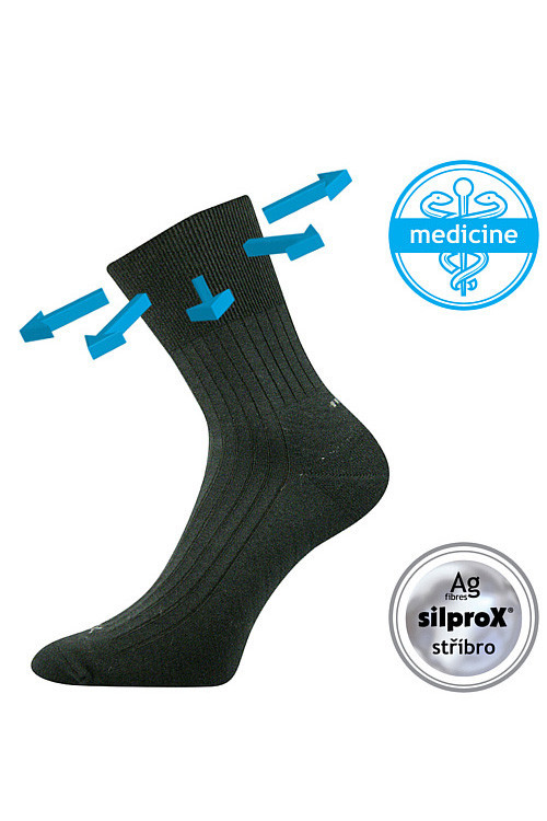 Medical antibacterial socks with silver