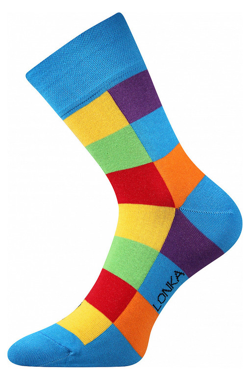 Antibacterial plaid socks