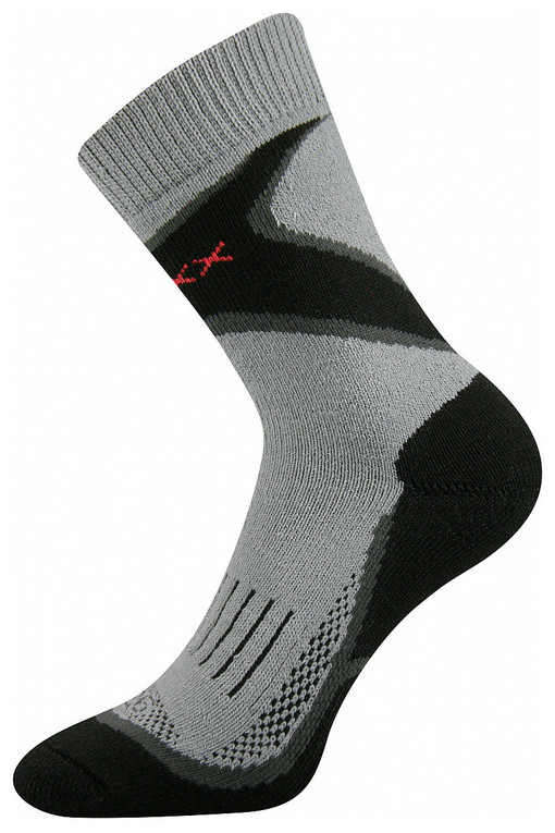Wool sports socks anatomically shaped