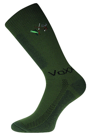 Men's wool socks for hunting and fishing. anatomically shaped socks on the left and right leg maximum thermal comfort thanks