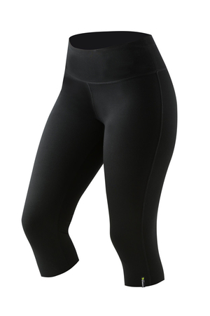 Bamboo women's eco 3/4 leggings from Czech brand Gina. black monochrome quality workmanship comfortable on the body high wide