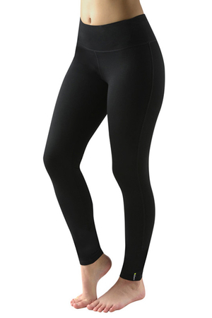 Women's bamboo leggings from the eco Bamboo collection by the Czech brand Gina. monochrome design wide elastic waistband