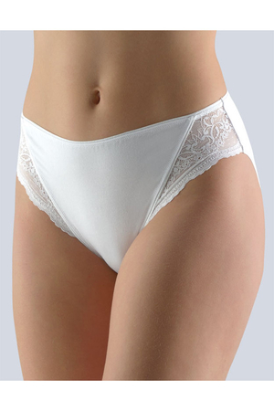 Firm ladies panties with lace on the side from the Czech brand Milpex from the elegant Delicate collection. monochrome design