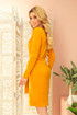 Solid colour cotton ladies dress with sleeves