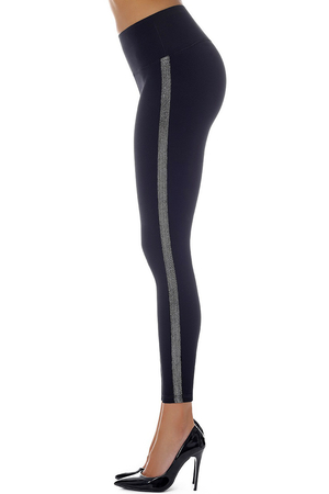 Women's slimming and shaping leggings with wide waistband made of highly elastic SQUEEZE material, which shapes the figure
