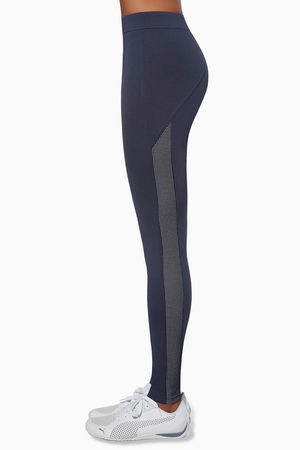 Beautiful sports leggings with contrasting stripe on the sides made of functional breathable ARCHROMA material with increased