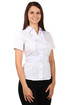 Women's social blouse with short sleeves and short sleeves