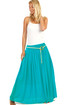 Women's Long Color Maxi Skirt