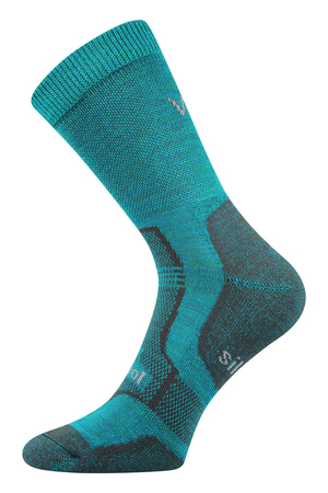 Men's and women's trekking wool socks. durable and functional socks for mountain hiking reinforced foot against bruises and