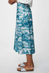 Women's hemp skirt with French pattern
