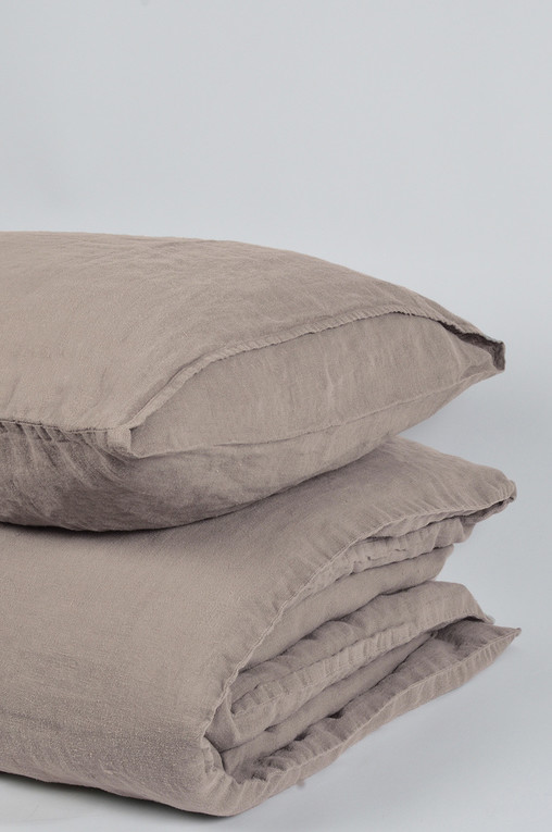 Linen bed linen for single bed 140x200 cm and 50x70 cm