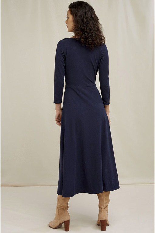 Women's long dress made of bio-cotton