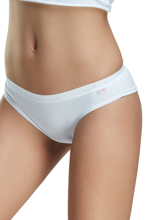 Women's brazilian panties from the Basic collection. made of elastic cotton knit smooth front and back reinforced bio-cotton