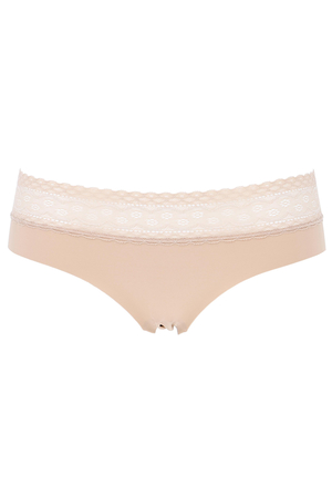 Comfortable women's panties with lace waistband under tight-fitting clothes. made of soft, stretchy microfiber available in