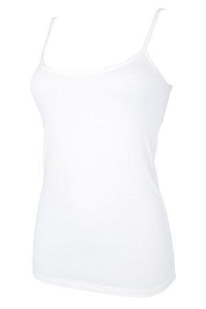 Women's cotton tank top in a simple BASIC cut. made of stretch cotton knit versatile piece for your wardrobe - can also be