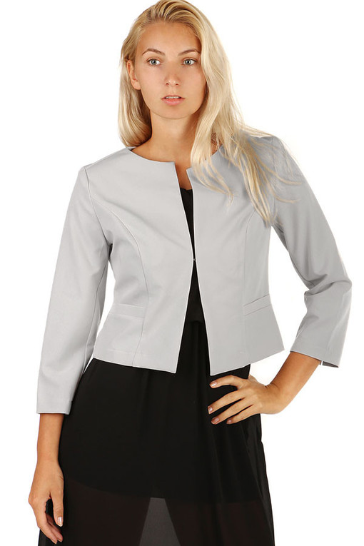 Women's jacket three-quarter sleeves plus size