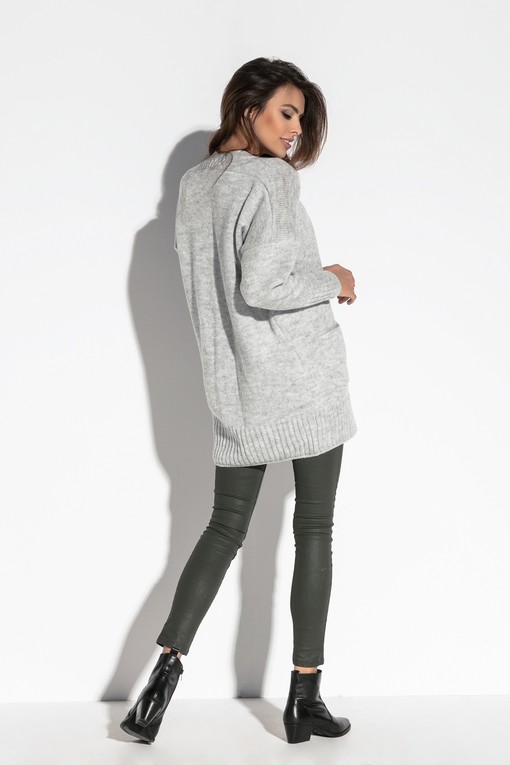 Women's cardigan with wool pockets