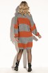 Warm striped wool dress