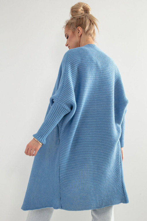 Women's knitted cardigan with wool