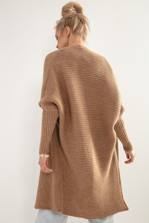 Women's knitted cardigan with wool