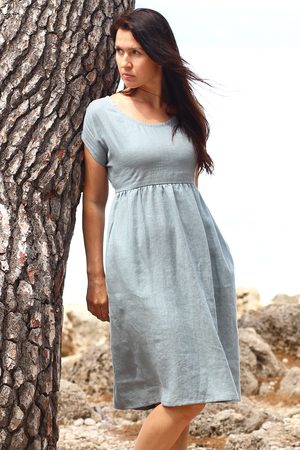 Linen Czech ladies dresses are designed and sewn in our region for women who prefer natural materials and their unique style.