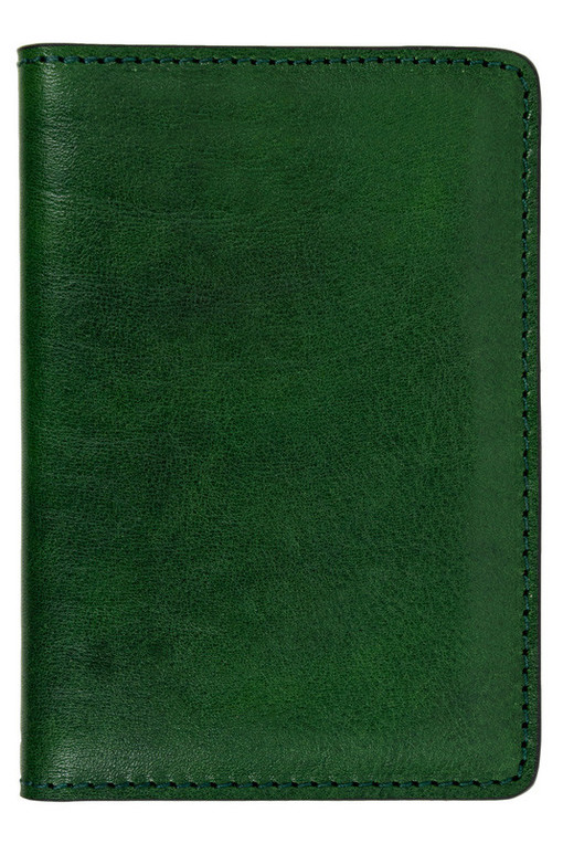 Leather travel wallet for documents
