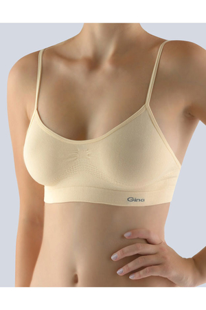 Seamless bra for narrow straps of the Bamboo collection from the Czech brand Milpex soft and breathable pleasant to wear