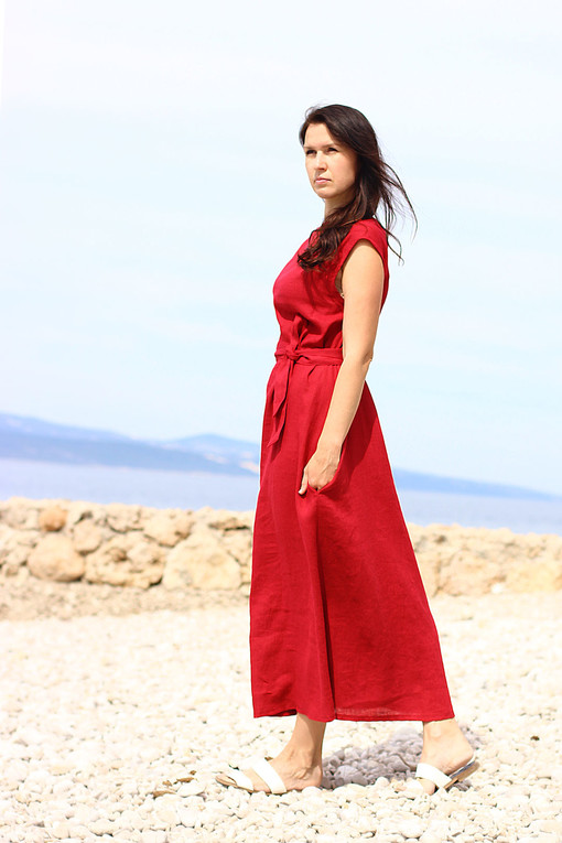 Linen maxi dress Lotika Premium collection