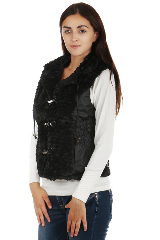 Women's winter short vest oversized