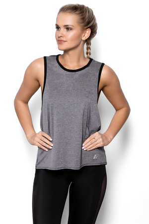 Women's functional top for sports monochrome design European manufacturer Eldar for fitness, yoga, running loose airy cut