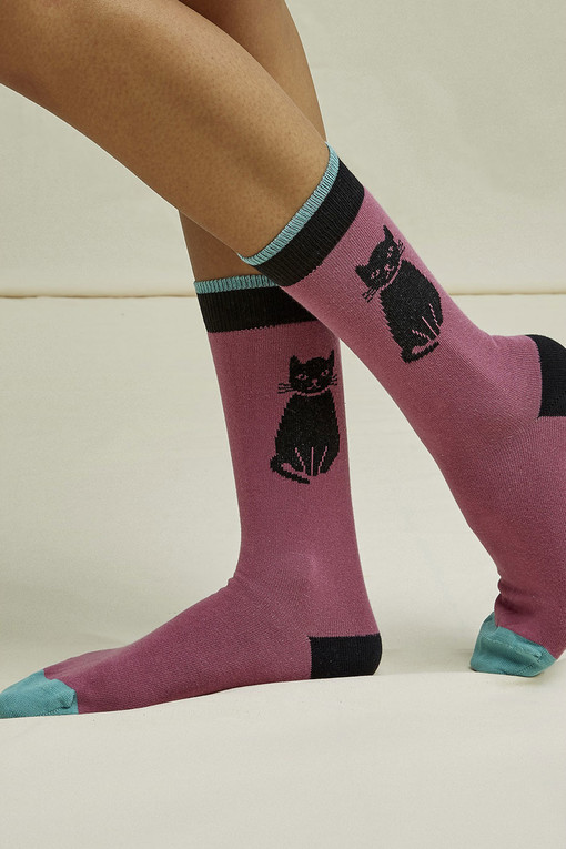 Women's ECO socks with cat