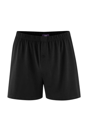 Men's shorts - boxer shorts made of 100% organic cotton from German brand Living Crafts monochrome stretched elastic waist