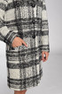 Women's plaid wool coat