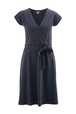 Women's elegant organic cotton dress with bamboo viscose from the sustainable fashion collection of the German brand HempAge