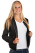 Quilted zippered ladies jacket