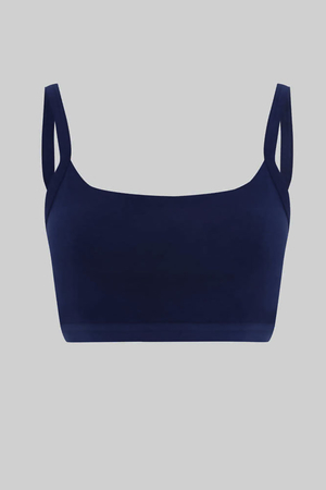 Women's bra by German brand Hempro from the sustainable Hemp Line collection monochrome narrow straps double front narrow