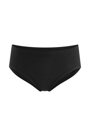 Classic high-waisted panties made of 100% organic cotton fine ribbing soft and comfortable elasticated removable elastic at