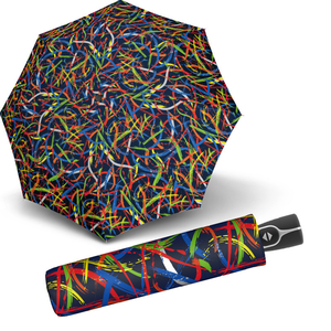 Women's folding fully automatic windproof umbrella with magic pattern. Length of folded umbrella: 28 cm Umbrella roof