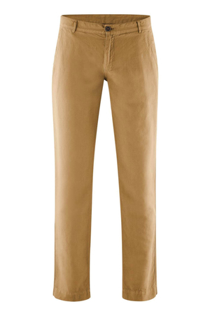 Comfortable men's trousers made from organic linen and organic cotton by German brand Living Crafts made of ecological