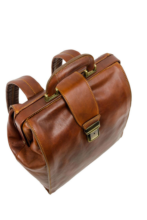 Premium leather designer backpack