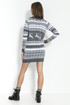 Women's long winter sweater 2in1