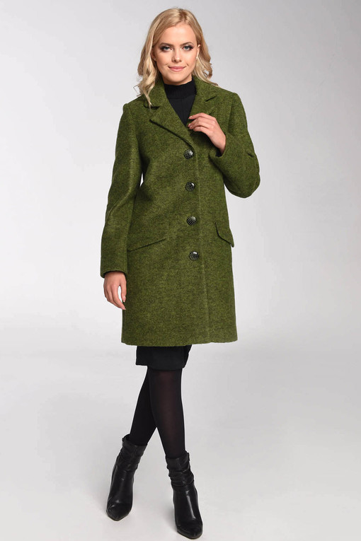 Women's straight wool coat