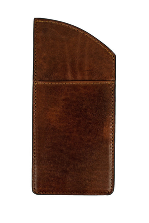 Leather case for glasses. made of the highest quality full-grain cowhide leather the natural look of the leather is