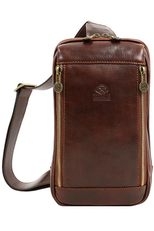Leather crossbody bag from the Premium luxury line. Quality Italian bag suitable for demanding men who are looking for