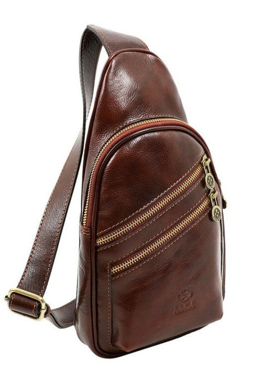 Premium leather crossbody bag