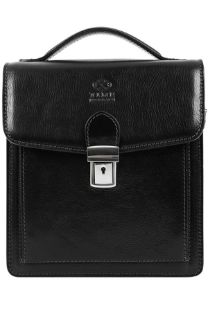 Leather briefcase for hand and shoulder from the Premium luxury line. The perfect companion - a genuine leather briefcase